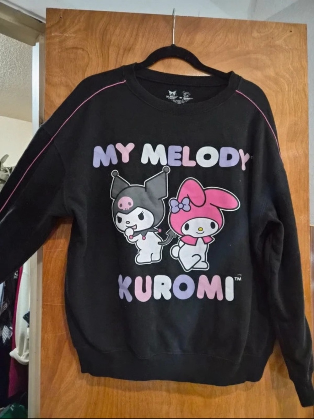 Sanrio My Melody & Kuromi Black Graphic Sweatshirt